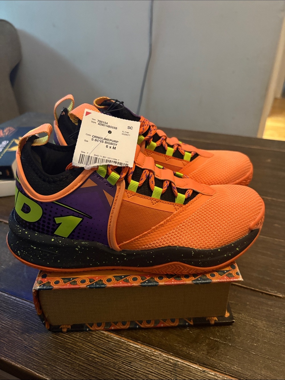 And 1 Boys' Orange Athletic Basketball Shoes -